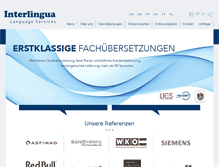 Tablet Screenshot of interlingua.at