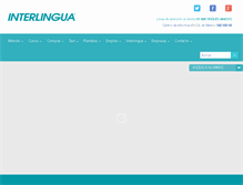 Tablet Screenshot of interlingua.com.mx