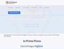 Tablet Screenshot of interlingua.it